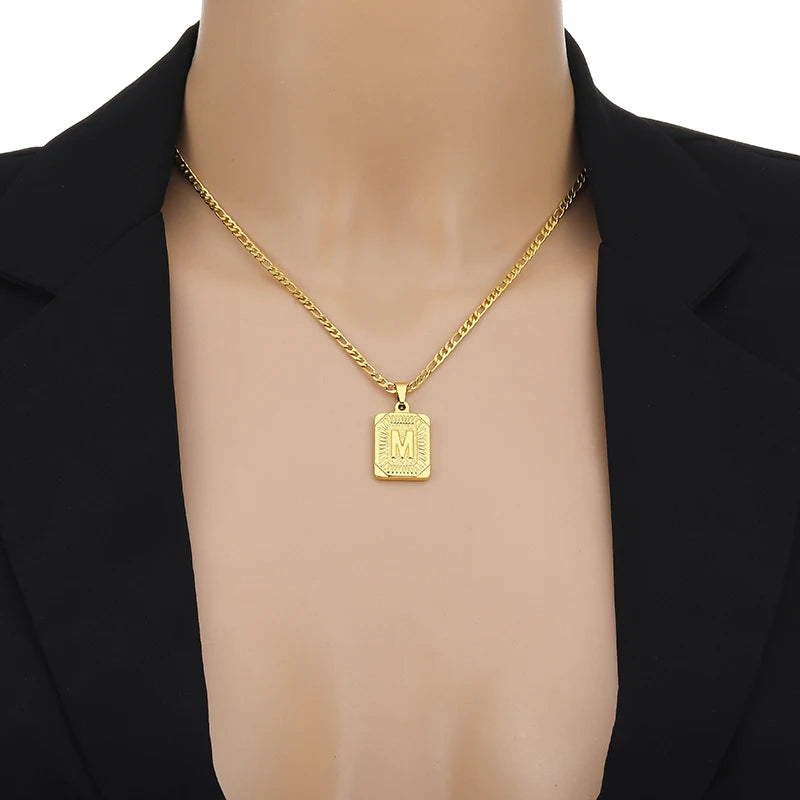 Initial Letter  Necklace
