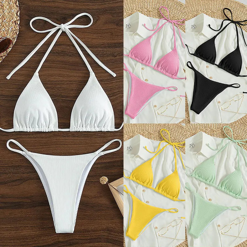 Bikini Swimsuit High Waisted
