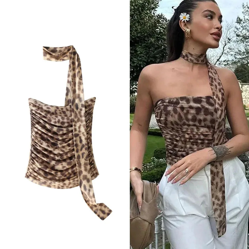 Leopard Crop Top