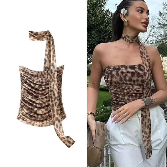 Leopard Crop Top