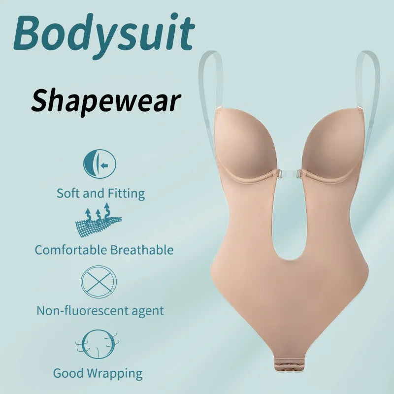Body Shaper Bra Backless Bodysuit