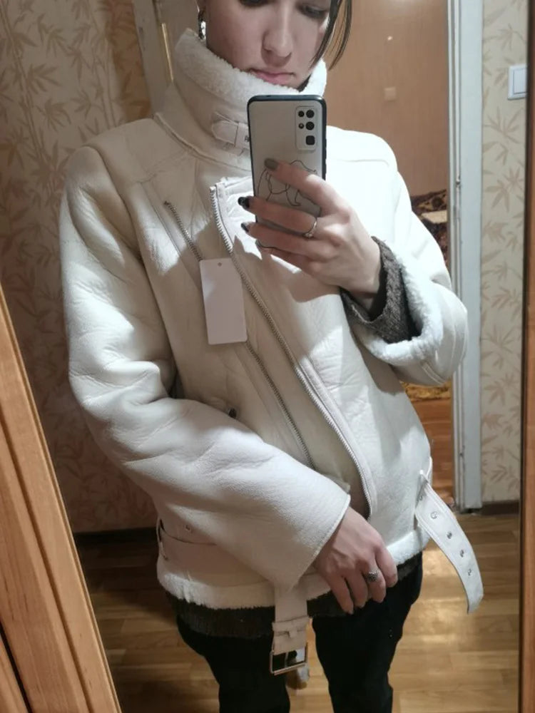 Winter Coats Women - Leather Jacket