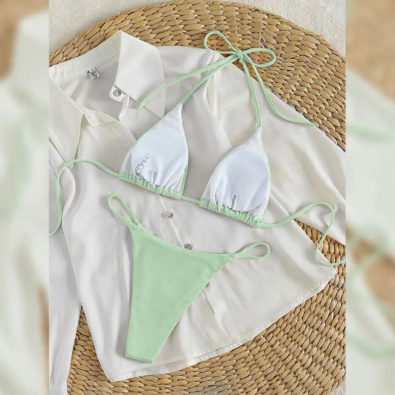 Bikini Swimsuit High Waisted