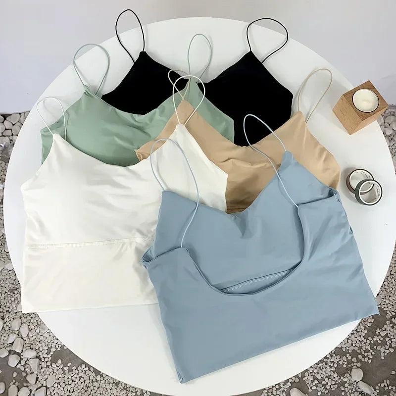 Tops Sleeveless Cotton Bustier