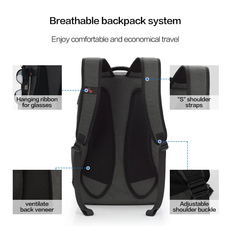 Business Backpack 17 inch Laptop Bag Large Capacity