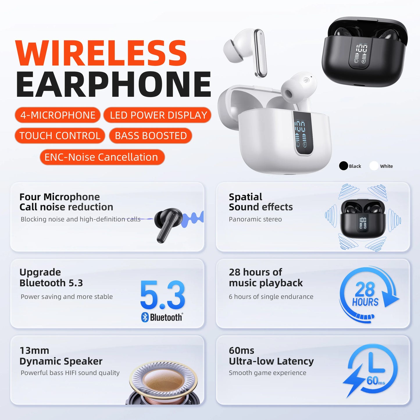 QERE E50 Wireless Headphones