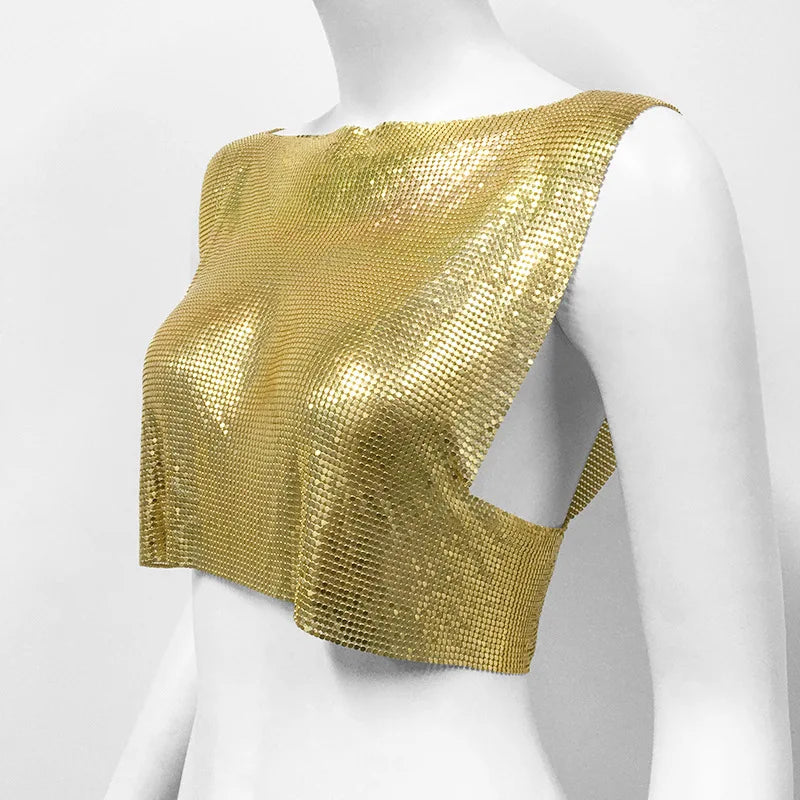 Luxurious  Women's Sexy Crop Top Nightclub