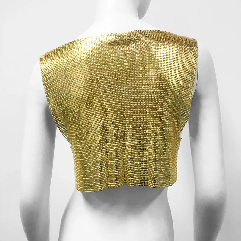 Luxurious  Women's Sexy Crop Top Nightclub