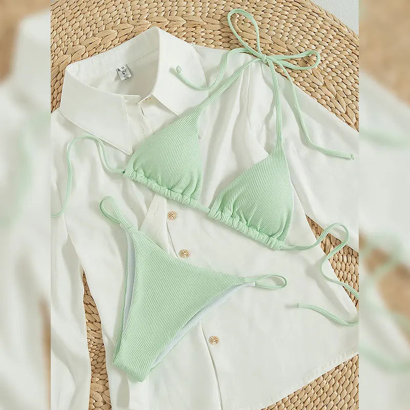Bikini Swimsuit High Waisted