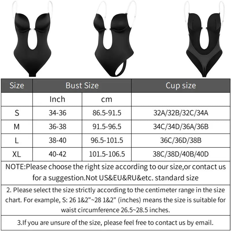 Body Shaper Bra Backless Bodysuit