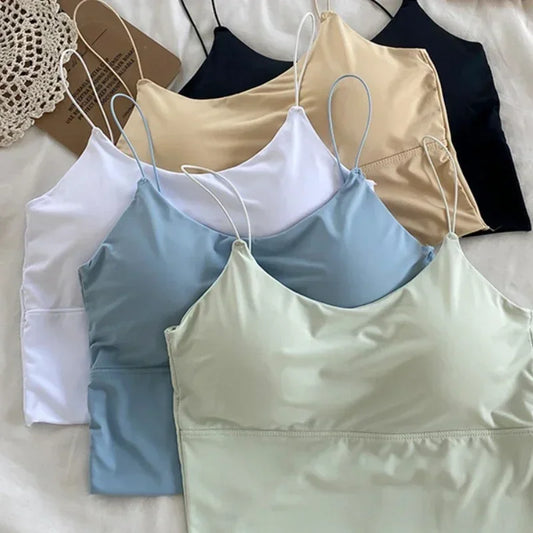 Tops Sleeveless Cotton Bustier
