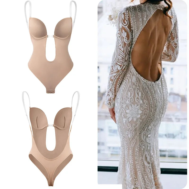Body Shaper Bra Backless Bodysuit