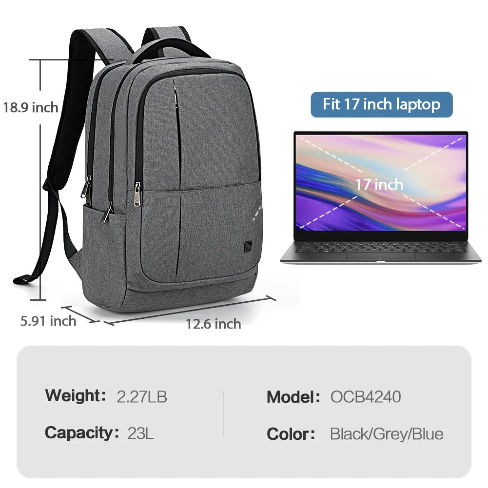 Business Backpack 17 inch Laptop Bag Large Capacity