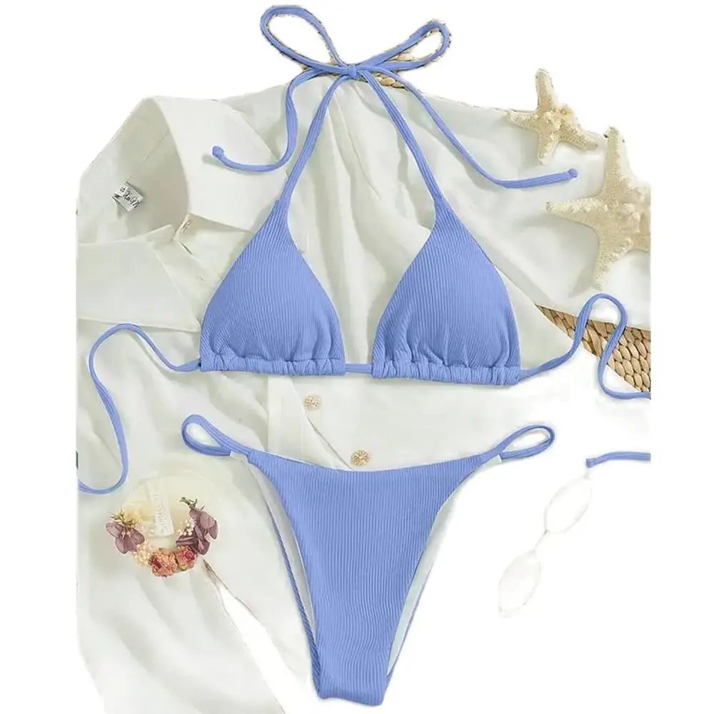 Bikini Swimsuit High Waisted