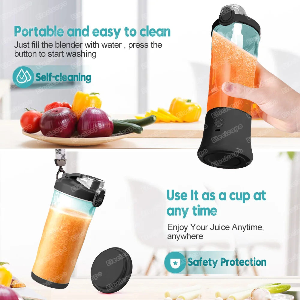 Portable smoothie blender