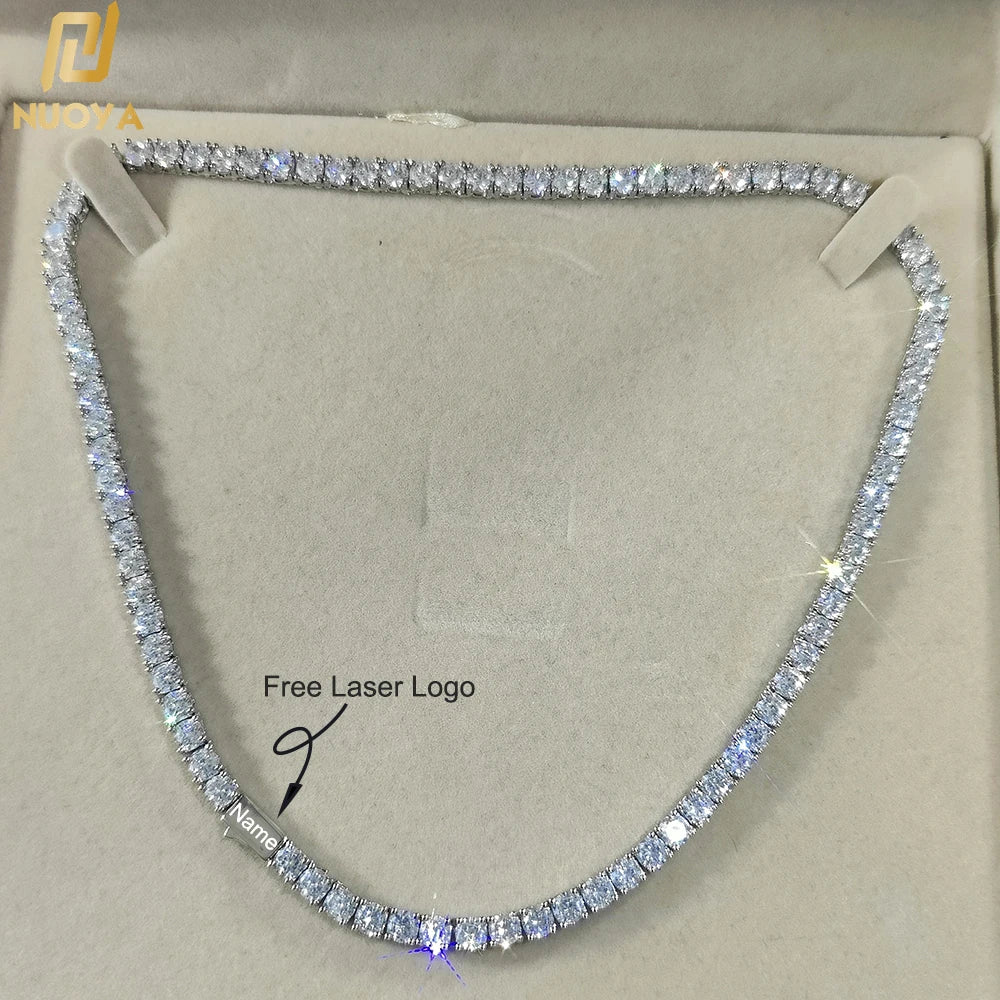 Jewelry Cubic Zirconia Iced Out  18k Gold Plated Bling Necklace For Women