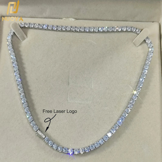 Jewelry Cubic Zirconia Iced Out  18k Gold Plated Bling Necklace For Women