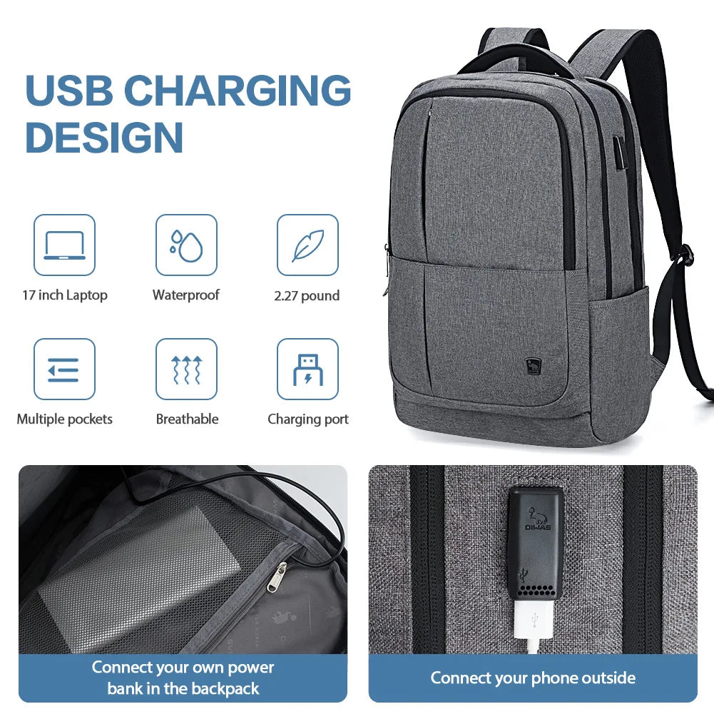 Business Backpack 17 inch Laptop Bag Large Capacity