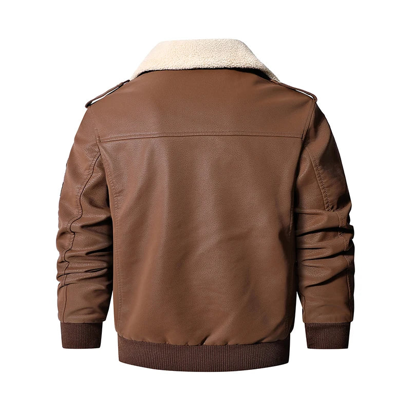 Men's Motorcycle Leather Jacket Vintage